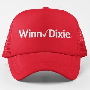 NEW Winn Dixie Foam Trucker Mesh Snapback Hat RED